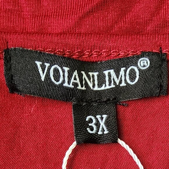 VOIANLIMO Women’s Summer Short Sleeve Button Down Causal Dress Size 3x NWT - Picture 7 of 7